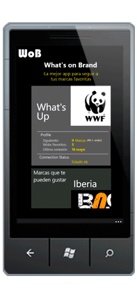 App de Wob en Windows Phone